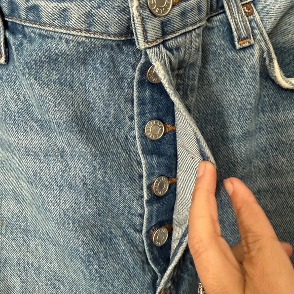 Agolde Light Blue Flare Jeans - Picture 4 of 8